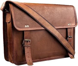 RUSTIC TOWN Leather Messenger Bag for Men Women - Full Grain Leather Lap... - $111.37