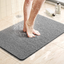 Shower Mat Bathtub Mat,24X16 Inch, Non-Slip Bath Mat with Drain, Quick Drying PV - £12.66 GBP