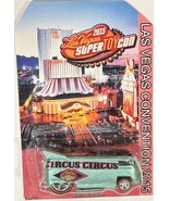 Teal VW Drag Bus Custom Hot Wheels 2015 Las Vegas Convention Series w/RR... - £135.24 GBP