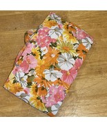 VTG Cannon Royal Family Full Sheet Fitted Daisy Yellow Pink Orange FLORA... - €21,38 EUR