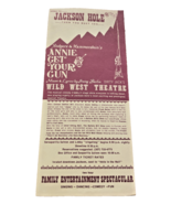 Annie Get Your Gun Brochure Ephemera Jackson Hole Wild West Theatre 1970... - €20,03 EUR