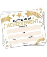 Gold Star Certificate of Achievement | Set of 25 | Awards - $22.39 CAD