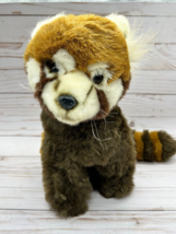 Fiesta 12&quot; Red Panda Striped Tail Realistic Plush Stuffed Animal - £14.19 GBP