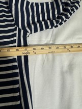 Keren Hart Women's Small Black & White Stripes Cotton Blend Shirt Top RN#010089 image 9