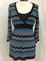 INC International Concepts Women&#39;s Sweater Teal Multi Knit Silk Blend Si... - £18.49 GBP