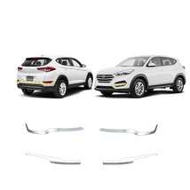 Front &amp; Rear Bumper Corner Protector Guard for Hyundai Tucson 2016-2018 (4PCs) C - £131.65 GBP