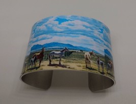 Western Horse Scene Cuff Bracelet - $25.00