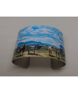 Western Horse Scene Cuff Bracelet - $25.00