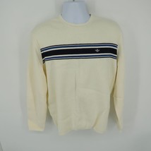 Dockers Mens Milano Classic Fit Striped Sweater Ivory XL NWT $60 - £15.82 GBP