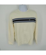 Dockers Mens Milano Classic Fit Striped Sweater Ivory XL NWT $60 - £15.55 GBP