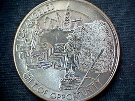 1981 Los Angeles Ca Coin Token Medal $1 Dollar City Opportunity End Of Rainbow - £33.10 GBP