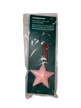 Starbucks Reusable Hop Cup Lid Stopper Keychain Holiday 2023 New - £15.52 GBP
