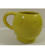 McCoy Pottery Smiley Face Coffee Cup 4in Yellow Mug Vintage Tea USA - £7.89 GBP