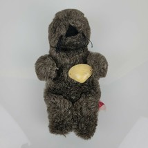VTG DAKIN Plush Brown Otter 1989 Seashell Stuffed Animal Toy - £13.94 GBP
