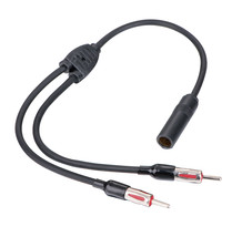 A4A Car Auto Antenna Splitter Adapter 1 Female To 2 Male Audio Parts - £17.91 GBP