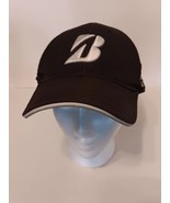 Golf Hat Cap Bridgestone B330 Strap Back Black Polyester Blend Golfer Ou... - $172.86 MXN