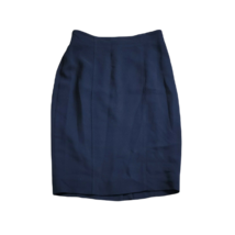 Dana Buchman Classy Skirt ~ Sz 8P ~ Blue ~ Lined ~ Knee Length ~ Stretchy Waist - £17.69 GBP