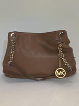 Michael Kors Jet Set Chain Large Leather Tote Shoulder Bag 30S5GTCE3L Brown - $51.32