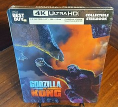 Godzilla vs Kong 4K Collector STEELBOOK (4K+Blu-ray-No Digital)Free Box Shipping - £54.00 GBP