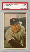 1953 Bowman Color Vic Raschi #27 PSA 6.5 P1340 - £85.55 GBP