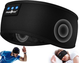 MUSICOZY Sleep Headphones Bluetooth 5.2 Headband, Sports Wireless Earpho... - £22.32 GBP