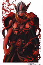Mike McKone SIGNED Marvel Comic Avengers Art Print ~ Lady Thor - $19.79
