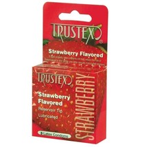 Trustex: Strawberry Condom 3pk - £5.83 GBP