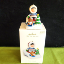 2008 Hallmark Keepsake Ornament Frosty Friends #29 Eskimo &amp; Husky Sledding - $10.88