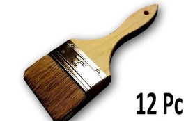 Lot of 12 3&quot; Chip Brush Brushes Perfect for Adhesives Paint Touchups 3 Inch - £13.47 GBP