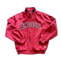 Los Angeles Angels Majestic Therma Base Vintage MLB Authentic Zip Up Jacket XXL - £48.30 GBP
