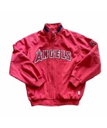 Los Angeles Angels Majestic Therma Base Vintage MLB Authentic Zip Up Jac... - £47.98 GBP