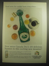 1959 Canada Dry Cordials Ad - Good news for Cordial hosts everywhere - £14.45 GBP