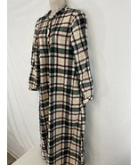 LL Bean Womens S Tartan Plaid Cotton Flannel Granny Night Gown - £30.51 GBP