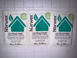3x Norwex Ultrazyme Dishwasher Powder Samples 10g each - $186.39 MXN