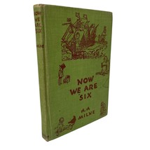 Pooh Poetry Prose Now We Are Six Hardcover Book By A A Milne Vintage 1935 - $229.75 MXN