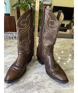 Mens Vintage Dan Post Teju Lizard cowboy boots in size 8.5 D - $85.00