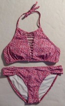 NEW Arizona Coral Reef Swimsuit Set Top, Bottom Red Floral SZ: M NWT Ret... - $19.99