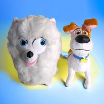 The Secret Life of Pets 10&quot; Talking Gidget &amp;9&quot; Max Lot Puppy Dog Stuffed Animal - £9.68 GBP