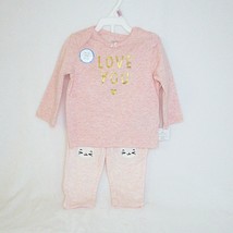 Carter&#39;s Baby Girls Bodysuit Top Leggings Love You 3 Piece Set 9 months NWT New - £10.43 GBP