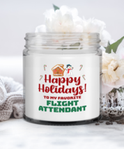 Funny Flight Attendant Holiday Candle - Happy Holidays To My Favorite - 9 oz  - £15.99 GBP