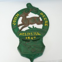 John Deere Cast Iron Wall Pocket Letter Mail Bill Holder 10&quot; x 17&quot; Farming - £53.95 GBP