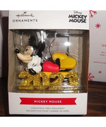 2023 Mickey Christmas Tree Ornament Gold Glitter by Hallmark Disney Coll... - £8.12 GBP