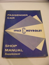 1962 CHEVROLET PASSENGER CAR SHOP MANUAL SUPPLEMENT BISCAYNE BEL AIR IMPALA - $35.99