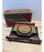 Vintage Simplex Typewriter Model SPECIAL A35 Tin Lintho With Box Rare Model - $90.59 CAD