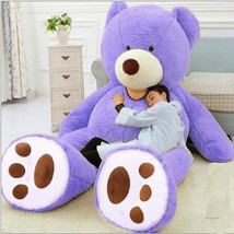 6ft./78&quot; Huge Oversized Purple Teddy Bear Toy- Bearskin ONLY! - £71.00 GBP