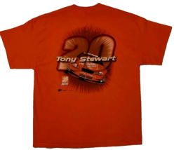 Y2K Nascar T Shirt Mens XL Tony Stewart 20 Cotton 2003 Monte Carlo Racing Orange - £8.51 GBP