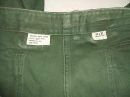 US Army sateen utility trousers button fly Vietnam era 44X31 (THIRTY-ONE... - $50.00