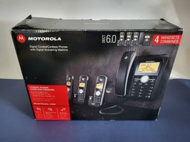 Motorola L404C Cordless 4 Phones 3 Handsets Phone Set DECT 6.0 Enhanced OPEN BOX - £58.95 GBP