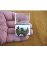 (anv-bat-11) lil Green orange BAT flying gemstone carving Pendant NECKLA... - $17.95 CAD