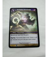 Forbidden Knowledge Wow TCG Azeroth Rare 124/361 - $125.92 MXN